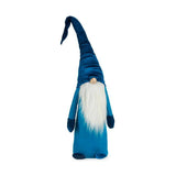 Figurine Décorative Gnome Bleu Blanc Argenté Bois Sable 20 x 100 x 25 cm - Sapin Belge