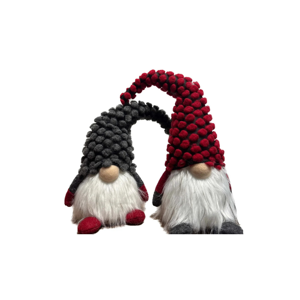 Gnome with Christmas hat and light-up beard