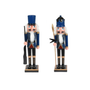 2 Large blue nutcrackers 38cm