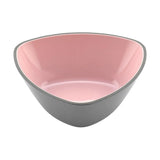 Bol Mélamine Triangulaire Rose/Gris 13 x 4,5 cm - Sapin Belge