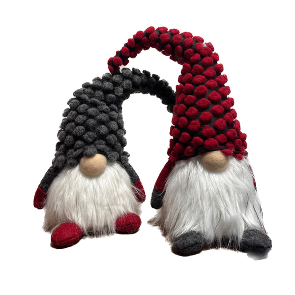 Gnome rouge avec bonnet de Noël Lumineux