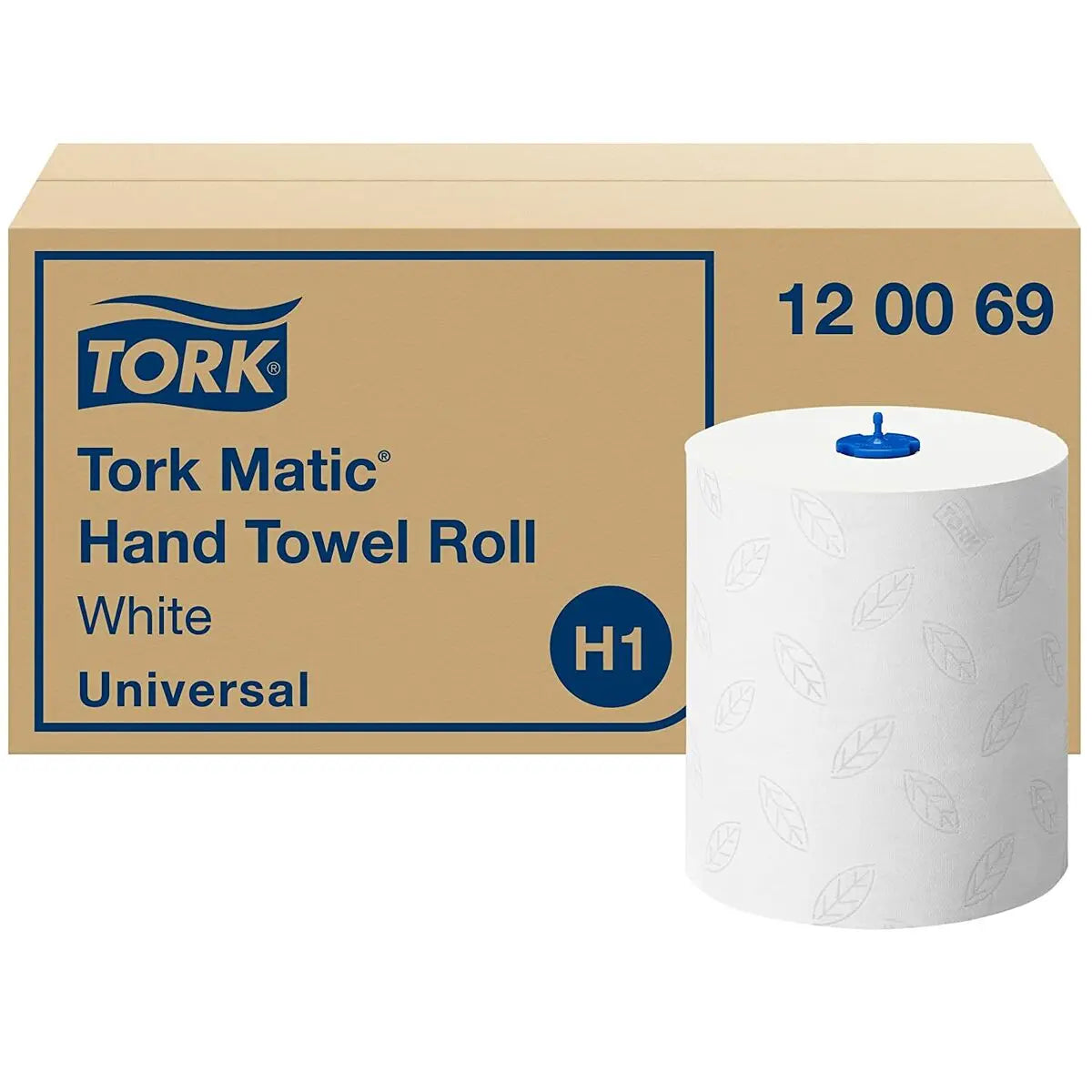 Papier séchage de main Tork Matic Blanc 150 m - Sapin Belge