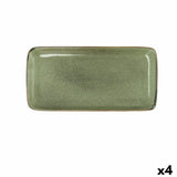 Plat à Gratin Bidasoa Ikonic Vert Céramique (28 x 14 cm) (Pack 4x) - Sapin Belge