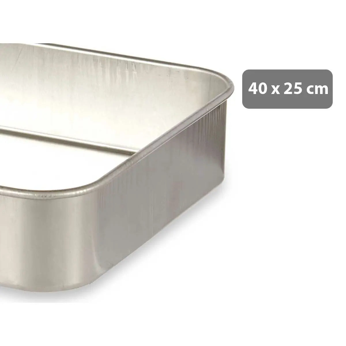 Plat à gratin 26 x 6,5 x 41 cm Argenté Aluminium - Sapin Belge