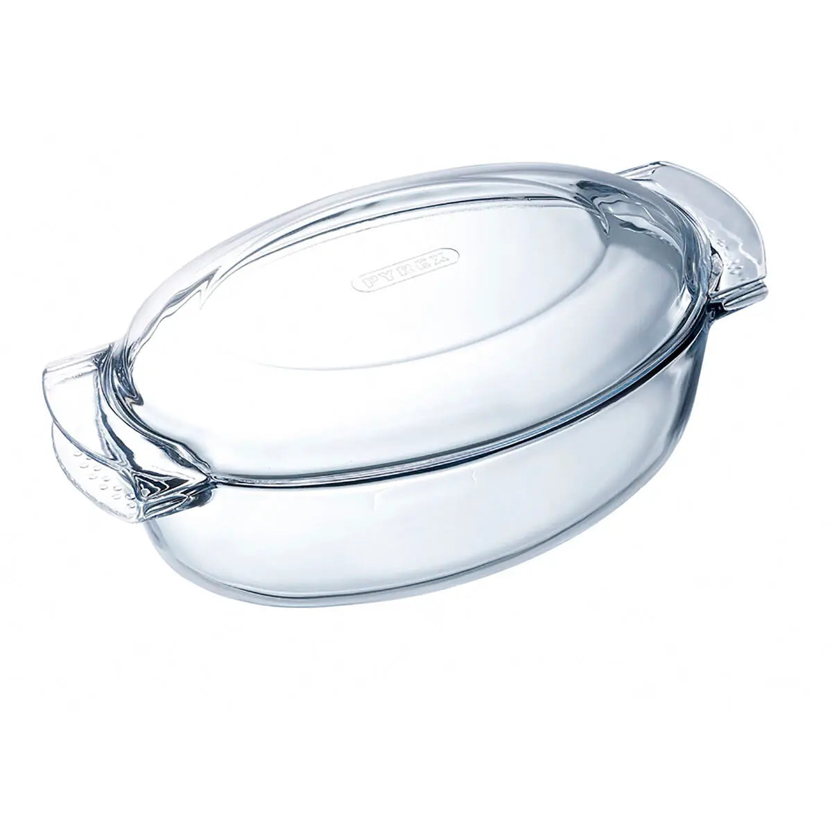 Plat de Four Pyrex Classic Avec couvercle Ovale 39 x 23 x 15 cm Transparent verre (3 Unités) - Sapin Belge