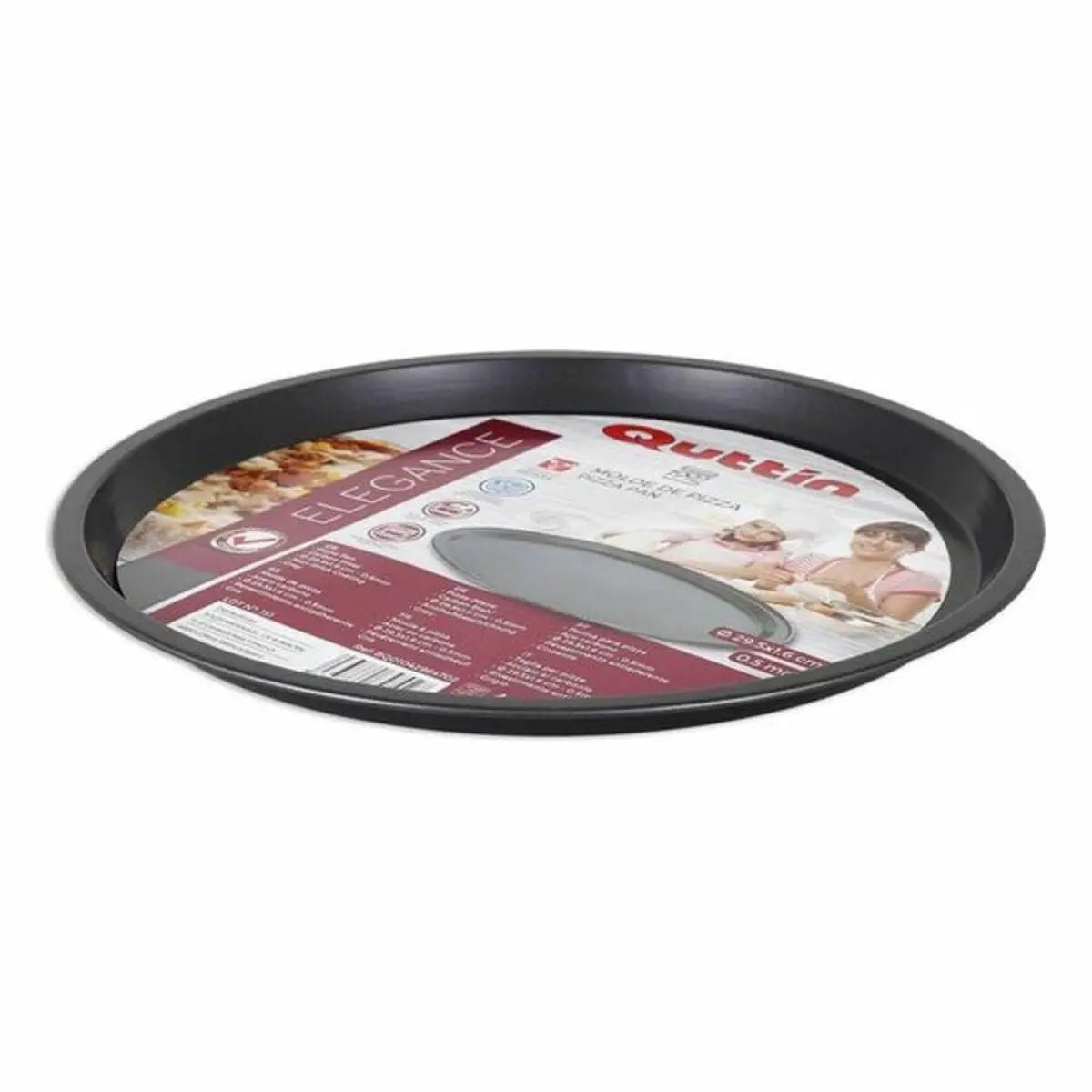 Plat pour pizza Quttin Acier de carbone 33 x 1,5 cm - Sapin Belge