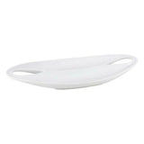 Plateau Etrusca Double Porcelaine Blanc (36,5 x 18 x 4,5 cm) - Sapin Belge