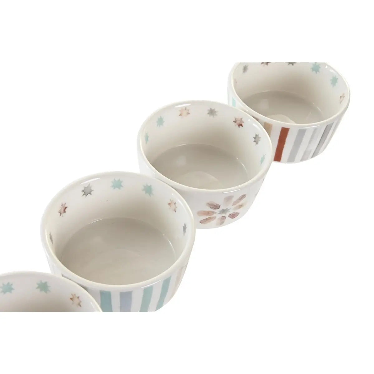 Plateau apéritif DKD Home Decor 19,7 x 19,7 x 1 cm Multicouleur Grès - Sapin Belge