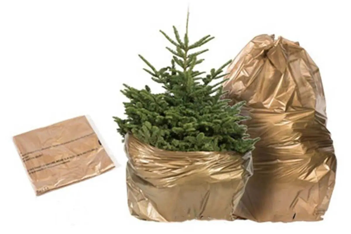 Sac à sapin doré 100% biodégradable - Sapin Belge