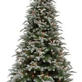 Sapin artificiel Hallarin Frosted LED - h185xd117cm - Sapin Belge