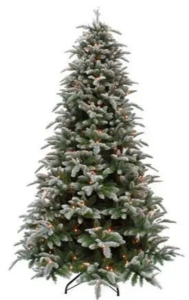 Sapin artificiel Hallarin Frosted LED - h185xd117cm - Sapin Belge