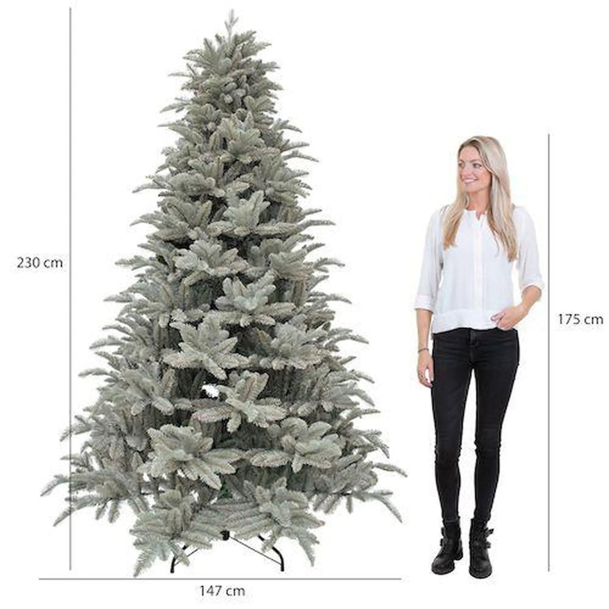 Sapin artificiel Hallarin SILVER - h215xd140cm - Sapin Belge