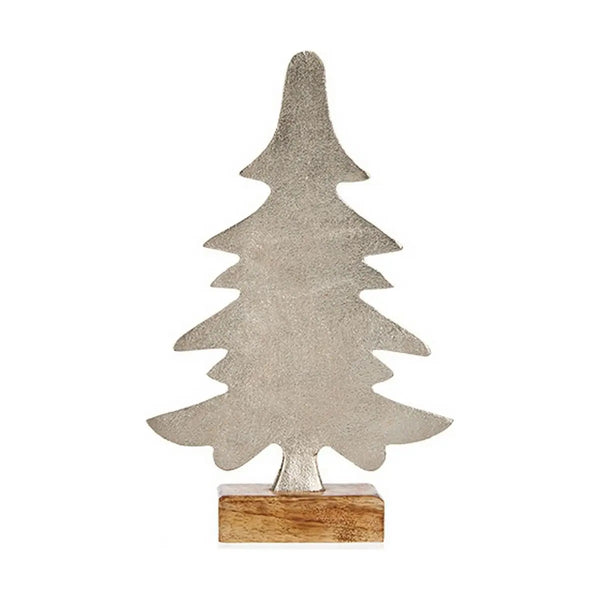 Sapin de Noël 6 x 25,5 x 16 cm Argenté Métal - Sapin Belge