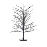 Sapin de Noël 70 x 120 x 70 cm Noir Métal Fibres optiques - Sapin Belge