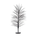 Sapin de Noël 70 x 150 x 70 cm Noir Métal Fibres optiques - Sapin Belge