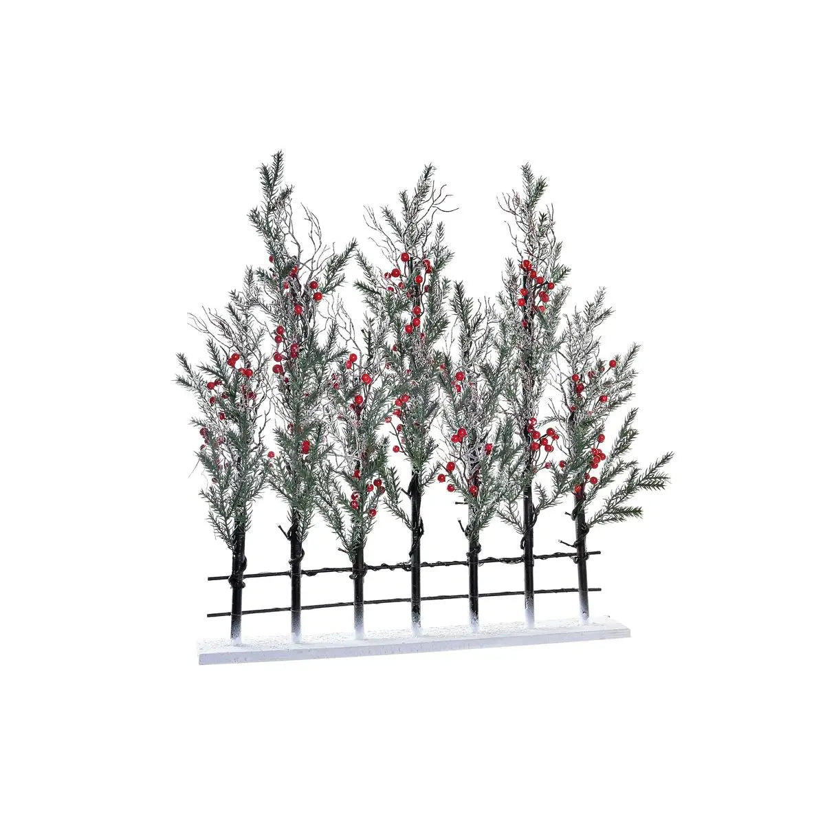 Sapin de Noël DKD Home Decor Blanc Rouge Vert PVC 76 x 12 x 80 cm (3 Unités) - Sapin Belge