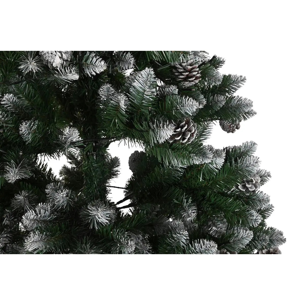 Sapin de Noël DKD Home Decor Lumière LED Vert Métal Polyéthylène 130 x 130 x 218 cm - Sapin Belge