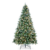 Sapin de Noël DKD Home Decor Vert Métal Polyéthylène 80 x 80 x 150 cm 1 x 1 x 150 cm - Sapin Belge