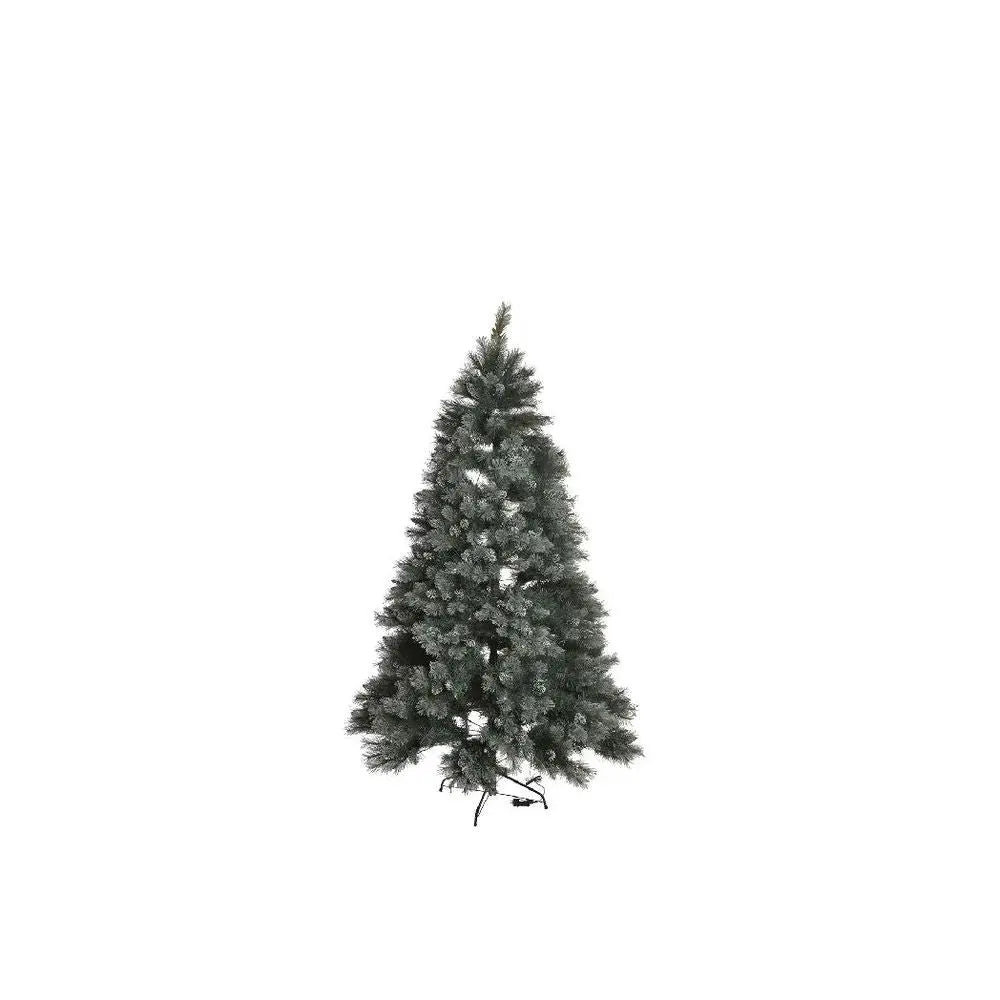 Sapin de Noël DKD Home Decor Vert PVC Plastique Enneigé 84 x 84 x 120 cm - Sapin Belge