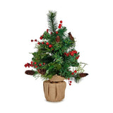 Sapin de Noël Marron Rouge Vert 23 x 47 x 27 cm - Sapin Belge