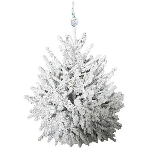 Sapin de Noël Nordmann floqué Blanc - Sapin Belge