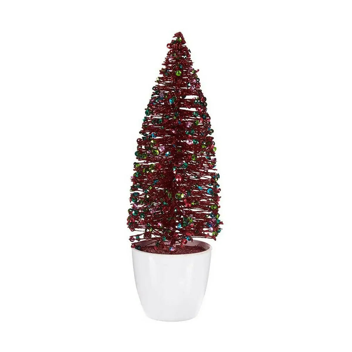 Sapin de Noël Petit Rouge Bleu Plastique 9 x 28 x 9 cm - Sapin Belge