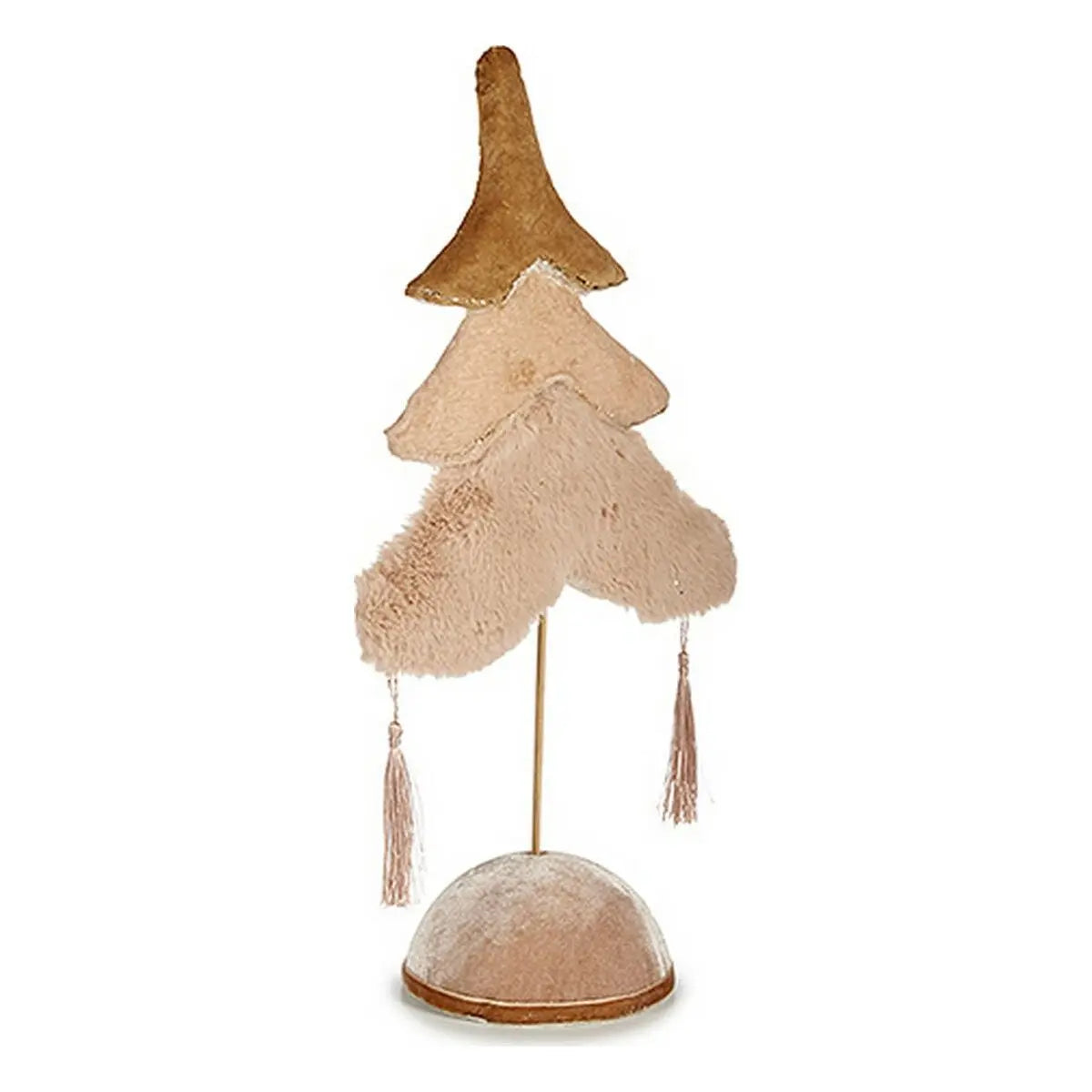 Sapin de Noël Polaire 12 x 43 x 22 cm Beige Doré Bois - Sapin Belge