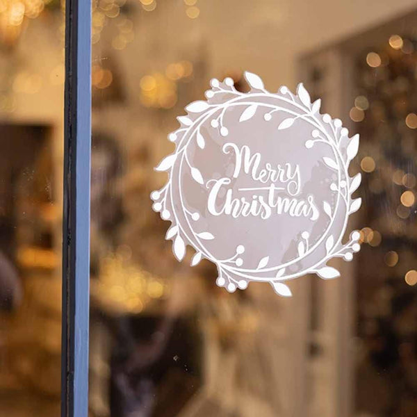Autocollant de fenêtre "Merry Christmas"