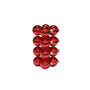 Boules de Noël classiques rouges en verre 8cm - 16 boules