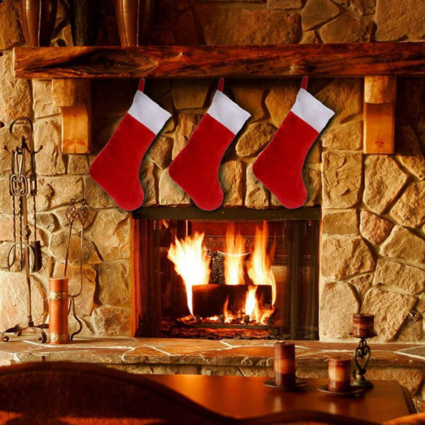 Chaussettes de Noël rouge