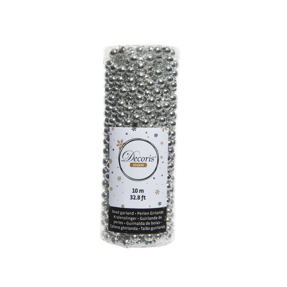 Silver beaded garland - 10m