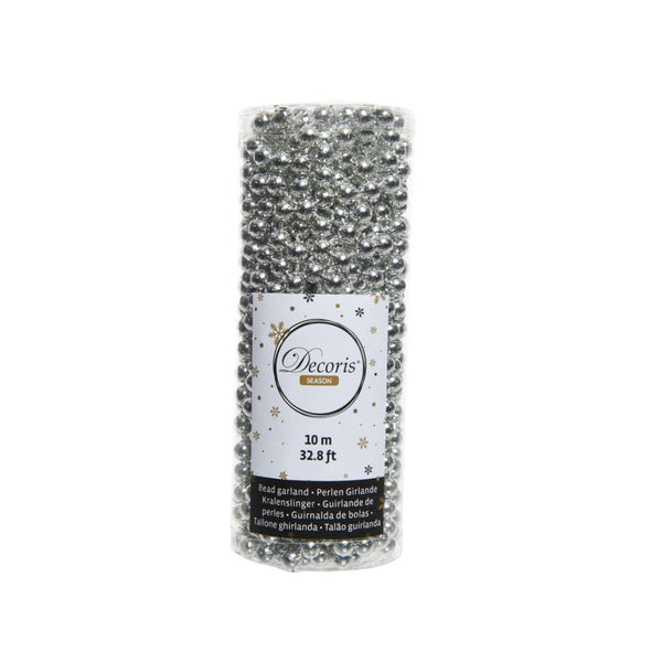 Silver beaded garland - 10m