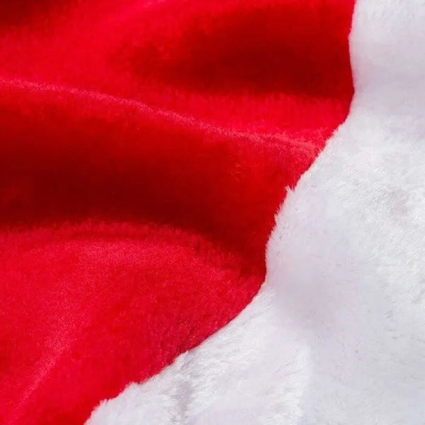 Jupe de sapin rouge et blanche “Merry Christmas”