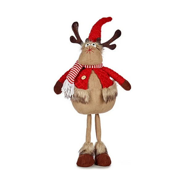 renne de noël Rouge Marron 24 x 63 x 27 cm - Sapin Belge