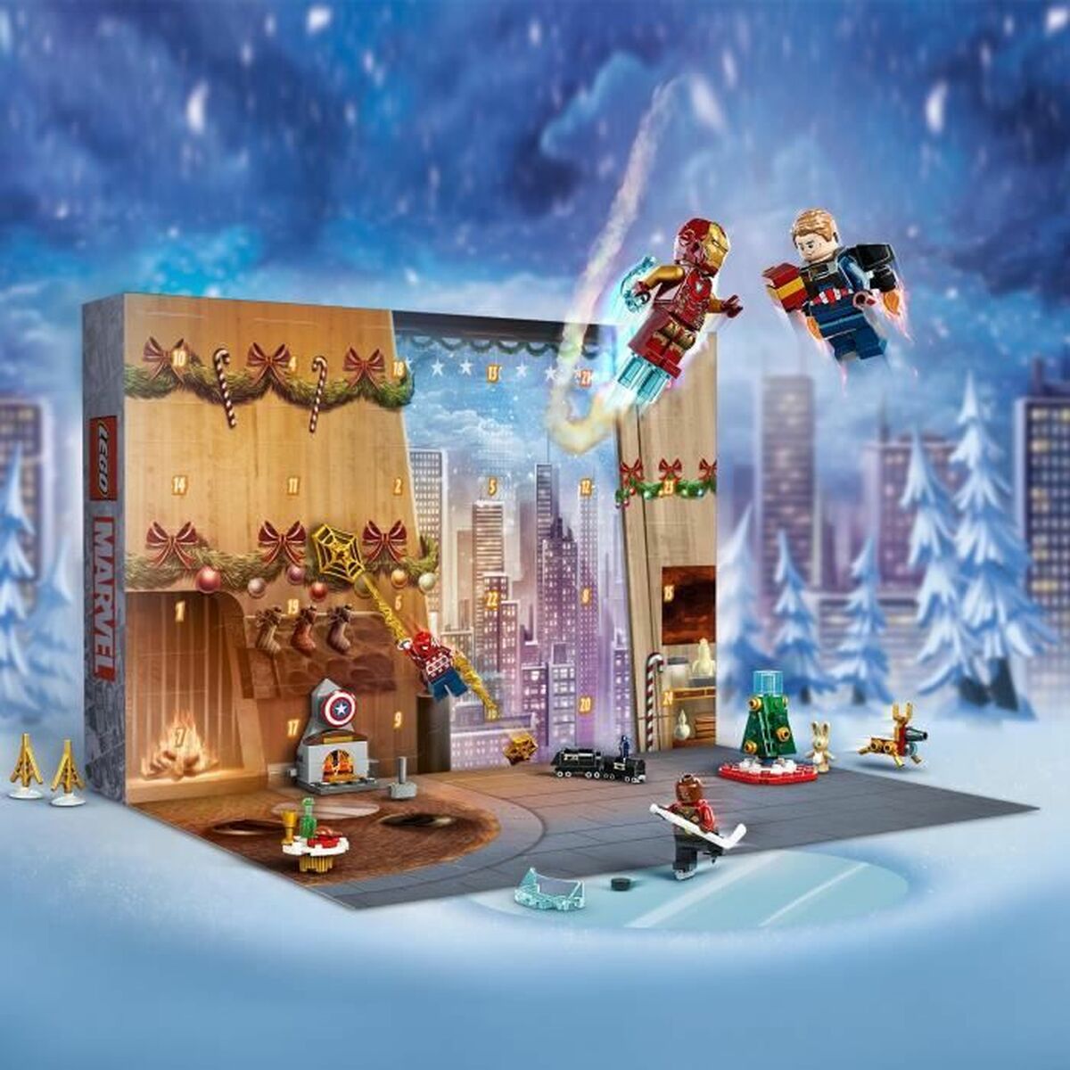 Calendrier de l’Avent Lego Marvel 76217 - Sapin Belge