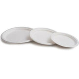 Assiette Jetable Blanc Biodégradable ø 22,5 cm - Sapin Belge