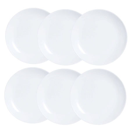 Service de vaisselle Luminarc Diwali 6 pcs Blanc verre 19 cm - Sapin Belge