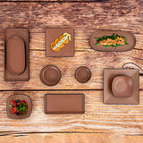 Assiette plate Bidasoa Gio Carré Terre cuite Plastique 18 x 18 cm - Sapin Belge