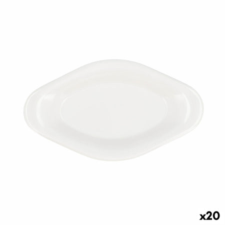 Plateau apéritif Quid Select Blanc Plastique 17 x 9,5 x 2 cm (20 Unités) - Sapin Belge