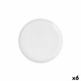 Assiette plate Ariane Artisan Céramique Blanc Ø 27 cm (6 Unités) - Sapin Belge