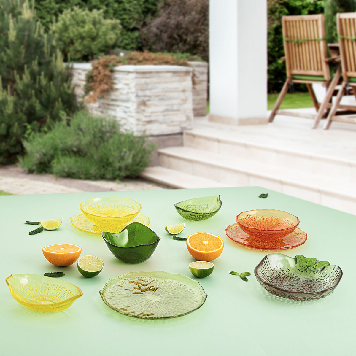 Bol Quid Acid Pomme 13 x 11,5 x 6 cm Vert verre (6 Unités) - Sapin Belge