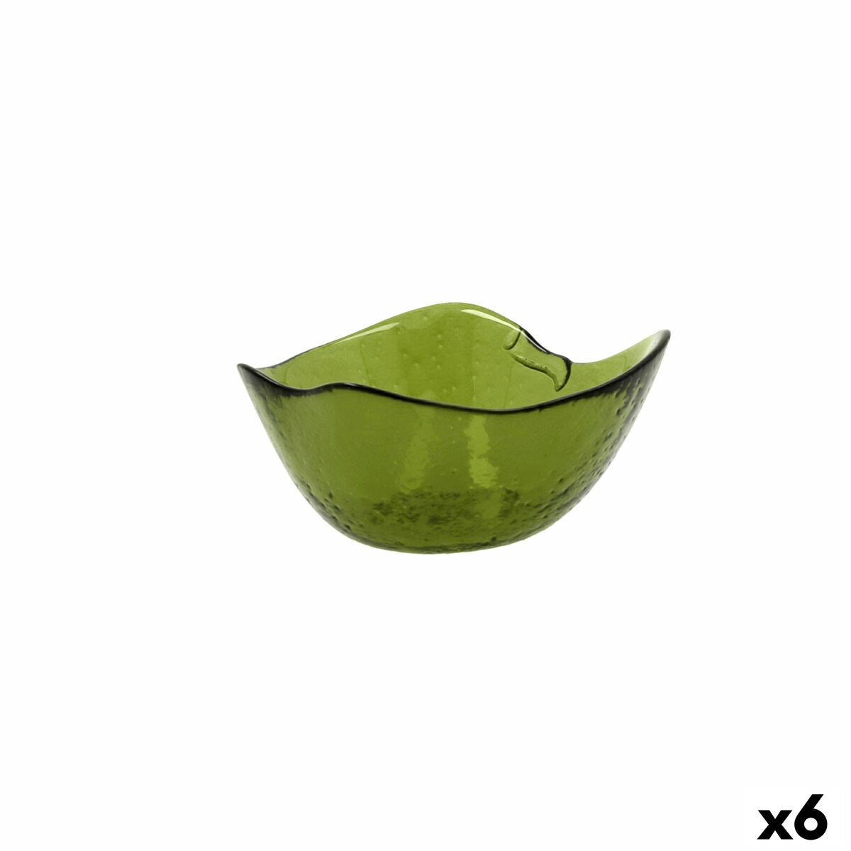 Bol Quid Acid Pomme 13 x 11,5 x 6 cm Vert verre (6 Unités) - Sapin Belge