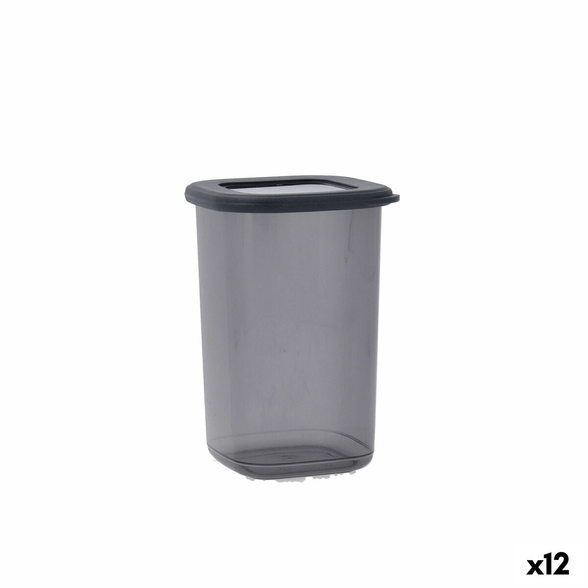 Boîte Quid City Avec couvercle 1,2 L Gris Plastique (12 Unités) - Sapin Belge