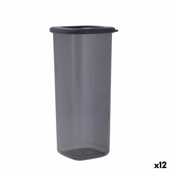 Boîte Quid City Avec couvercle 1,75 L Gris Plastique (12 Unités) - Sapin Belge