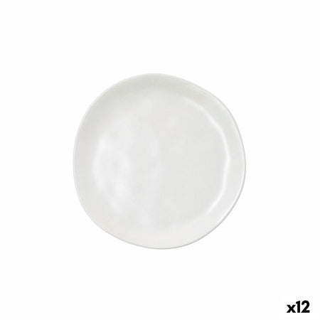 Assiette à dessert Bidasoa Cosmos Blanc Céramique 20 cm (12 Unités) - Sapin Belge