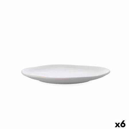 Assiette plate Bidasoa Cosmos Blanc Céramique 23 cm (6 Unités) - Sapin Belge