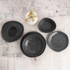 Assiette plate Bidasoa Cosmos Noir Céramique 23 cm (6 Unités) - Sapin Belge