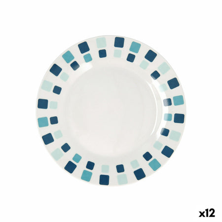 Assiette à dessert Quid Simetric Bleu Céramique 19 cm (12 Unités) - Sapin Belge