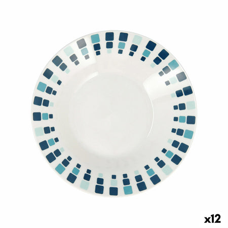 Assiette creuse Quid Simetric Bleu Céramique 20 cm (12 Unités) - Sapin Belge