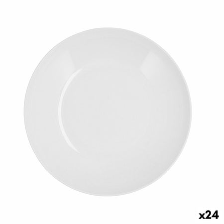 Assiette creuse Quid Select Basic Blanc Plastique 23 cm (24 Unités) - Sapin Belge